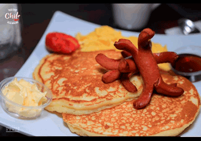 Restaurante Chile Mar y Tierra - Hot cakes